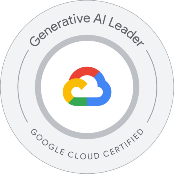Google Cloud Certified Generative AI Leader badge